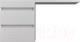 Миниатюра изображения товара Тумба под умывальник Style Line Оптима 50 2 ящика Plus (подвесная)