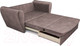 Миниатюра изображения товара Диван Mebel-Ars Квартет (бархат серо-шоколадный Star Velvet 60 Cofee)