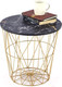 Миниатюра изображения товара Журнальный столик Halmar Harissa G / V-CH-HARISSA_G-LAW-CZARNY (золото/черный мрамор)