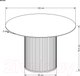 Миниатюра изображения товара Обеденный стол Halmar Bruno 120x76 (белый мрамор/ореховый)