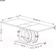 Миниатюра изображения товара Обеденный стол Halmar Galardo 160-200x90x76 (белый/золото)