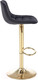 Миниатюра изображения товара Стул барный Halmar H120 / V-CH-H/120-CZARNY (черный/золото)