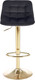 Миниатюра изображения товара Стул барный Halmar H120 / V-CH-H/120-CZARNY (черный/золото)