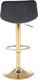 Миниатюра изображения товара Стул барный Halmar H120 / V-CH-H/120-CZARNY (черный/золото)
