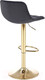 Миниатюра изображения товара Стул барный Halmar H120 / V-CH-H/120-CZARNY (черный/золото)