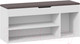 Миниатюра изображения товара Тумба в прихожую ТриЯ Тип 12 (белый ясень/велюр серый)