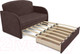Миниатюра изображения товара Диван Mebel-Ars Малютка (велюр молочный шоколад НВ-178 13)