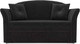 Миниатюра изображения товара Диван Mebel-Ars Малютка №2 (велюр черный НВ-178 17)