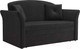 Миниатюра изображения товара Диван Mebel-Ars Малютка №2 (велюр черный НВ-178 17)