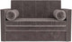 Миниатюра изображения товара Диван Mebel-Ars Санта №2 (бархат серо-шоколадный Star Velvet 60 Cofee)