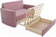 Миниатюра изображения товара Диван Mebel-Ars Санта №2 (велюр пудра НВ-178 18)