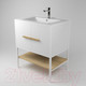 Миниатюра изображения товара Тумба под умывальник Дабер 010 Andrea Elen 80 / Т10.8А.1.5 (белый/дуб гамильтон натуральный)