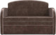 Миниатюра изображения товара Диван Mebel-Ars Малютка (бархат серо-шоколадный Star Velvet 60 Cofee)