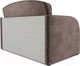 Миниатюра изображения товара Диван Mebel-Ars Малютка (бархат серо-шоколадный Star Velvet 60 Cofee)