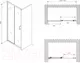 Миниатюра изображения товара Душевая дверь Abber Schwarzer Diamant AG30130B5