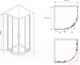 Миниатюра изображения товара Душевой уголок Abber Schwarzer Diamant AG01090
