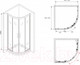 Миниатюра изображения товара Душевой уголок Abber Schwarzer Diamant AG01100