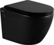 Миниатюра изображения товара Унитаз подвесной Abber Bequem AC1103MB (черный матовый)