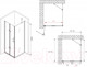 Миниатюра изображения товара Душевой уголок Abber Zart AG08080P-S91