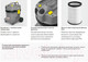 Миниатюра изображения товара Профессиональный пылесос Karcher NT 22/1 Ap Te (1.378-610.0)