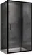 Миниатюра изображения товара Душевой уголок Abber Schwarzer Diamant AG30130B5-S80B5