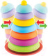 Миниатюра изображения товара Развивающий игровой набор Dede Логическая пирамидка Тарелочки-неваляшки / 03622