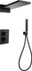 Миниатюра изображения товара Душевая система со смесителем Abber Weiss Insel AF8052B (черный матовый)