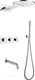 Миниатюра изображения товара Душевая система со смесителем Abber Wasser Kreis AF8150 (хром)