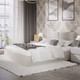 Миниатюра изображения товара Двуспальная кровать ТриЯ Глосс универсальный тип 1 с ПМ и заглушиной 160x200 (велюр Confetti Cream)