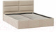 Миниатюра изображения товара Двуспальная кровать ТриЯ Глосс универсальный тип 1 с ПМ и заглушиной 160x200 (велюр мокко светлый)
