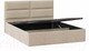 Миниатюра изображения товара Двуспальная кровать ТриЯ Глосс универсальный тип 1 с ПМ и заглушиной 160x200 (велюр мокко светлый)