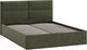 Миниатюра изображения товара Двуспальная кровать ТриЯ Глосс универсальный тип 1 с ПМ и заглушиной 160x200 (Jercy Deep Green)
