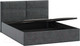 Миниатюра изображения товара Двуспальная кровать ТриЯ Глосс универсальный тип 1 с ПМ и заглушиной 160x200 (Jercy Graphite)