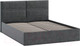 Миниатюра изображения товара Двуспальная кровать ТриЯ Глосс универсальный тип 1 с ПМ и заглушиной 160x200 (Jercy Graphite)