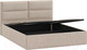 Миниатюра изображения товара Двуспальная кровать ТриЯ Глосс универсальный тип 1 с ПМ и заглушиной 160x200 (Wellmart Dark Beige)