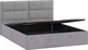 Миниатюра изображения товара Двуспальная кровать ТриЯ Глосс универсальный тип 1 с ПМ и заглушиной 160x200 (Wellmart Silver)