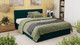 Миниатюра изображения товара Двуспальная кровать ТриЯ Лора с ПМ 160x200 (велюр Confetti Izumrud)