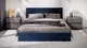 Миниатюра изображения товара Двуспальная кровать ТриЯ Эмма с ПМ 160x200 (велюр Confetti Blue)