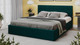 Миниатюра изображения товара Двуспальная кровать ТриЯ Эмма с ПМ 160x200 (велюр Confetti Izumrud)