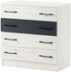 Миниатюра изображения товара Комод Памир Беатрис К800 (крафт белый/антрацит)