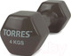 Миниатюра изображения товара Гантель Torres PL522206 (4кг, темно-серый)