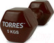 Миниатюра изображения товара Гантель Torres PL522207 (5кг, коричневый)