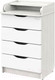 Миниатюра изображения товара Комод пеленальный Pituso Сириус Wood 604 ПВХ (с шариковыми направляющими, древесина белая)