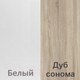Миниатюра изображения товара Комод Кортекс-мебель Бари 80 4ш (белый/белый/дуб сонома)