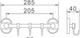 Миниатюра изображения товара Крючок для ванной РМС A5023