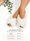 Миниатюра изображения товара Тапочки домашние Amaro Home Bunny Открытый нос / HOME-4025Bu-Mo-40 (р.40-41, молочный)