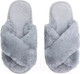Миниатюра изображения товара Тапочки домашние Amaro Home Bunny Открытый нос / HOME-4025Bu-Gr-40 (р.40-41, серый)