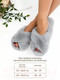 Миниатюра изображения товара Тапочки домашние Amaro Home Bunny Открытый нос / HOME-4025Bu-Gr-40 (р.40-41, серый)