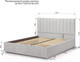 Миниатюра изображения товара Двуспальная кровать Аквилон Рица-1 18 ПМ (веллюкс сильвер)