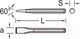 Миниатюра изображения товара Зубило Norgau N97-16x150 / 075315150
